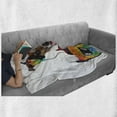 thumbnail image 6 of Popstar Party Soft Flannel Fleece Blanket, Dog Listening to Music from an Old Cassette of the 80's Colorful Headphones, Cozy Plush for Indoor and Outdoor Use, 50" x 70", Multicolor, by Ambesonne, 6 of 6