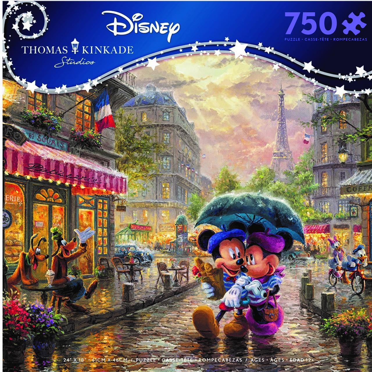 Disney Campfire Mickey & Minnie Puzzle 750pc Thomas Kinkade for sale online 