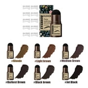 Brow Stamp Shaping Kit One Step Shape Eyebrow Lazy Quick Draw Waterproof Long Lasting Natural Eyebrow Powder With Brushes