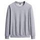 thumbnail image 1 of Blusas y camisas de manga larga y cuello redondo para hombre, moda informal, cómodas, lisas, holgadas, de manga larga y cuello redondo, sudaderas, blusa tipo pulóver para hombre, blusa de poliéster., 1 of 2