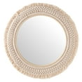 thumbnail image 6 of Modway Jade Round Rattan Macrame Wall Mirror in Natural, 6 of 7