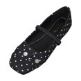 thumbnail image 2 of Willtoo Women's Polka Dots Ballet Flats Comfortable Dressy Trendy Square Closed Toe Maryjane Flat Shoes, 2 of 6