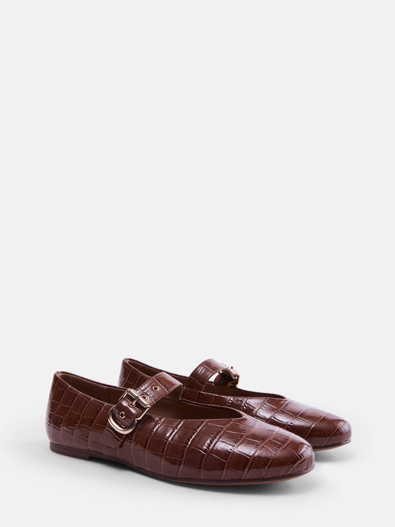 Free Assembly Women's Croco Mary Jane Flats