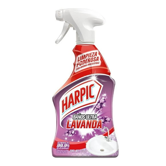 Limpiador desinfectante líquido Harpic baños ultra lavanda 650 ml