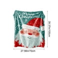 thumbnail image 3 of Soft Flannel Christmas Blanket Digital Print Holiday Throw 75x100cm Warm Fleece Blanket Bed Sofa Decor Cozy Plush Blanket Seasonal, 3 of 5