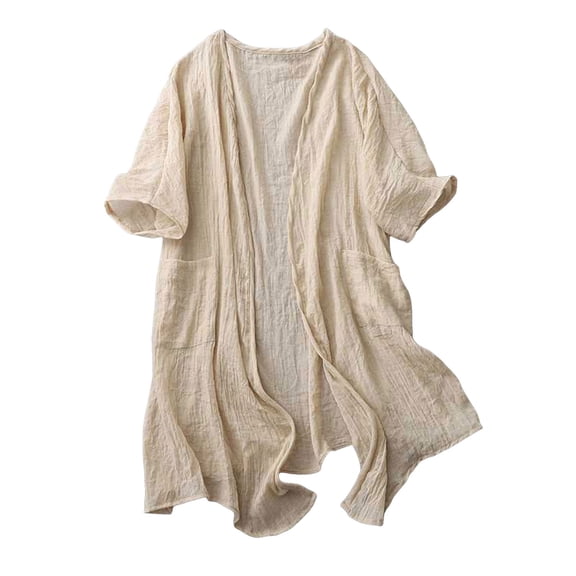 Women's Lightweight Cardigan Casual Long Sleeve Open Front Cover Up Soft Comfortable Versatile for Spring Summer Fall