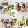 thumbnail image 4 of Regular Canning lids 100 Pcs for Mason Jars Split-Type,WOORNIGOJIN Small Mason Jar Lids LeakProof & Secure Canning Jar Caps with Red Silicone Seals(100pcs/only lids)), 4 of 6