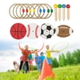 thumbnail image 1 of Colaxi Family Tossing Game Set ,Ferrule Game Logical Thinking Family Hook Game, Throwing Rings Game ,Wooden Throwing Ferrule, for Beach, 1 of 8