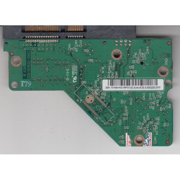 WD5000AAKS-65V0A0, 2061-701640-K02 05PD2, WD SATA 3.5 PCB
