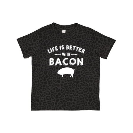 

Inktastic Life s Better with Bacon Gift Toddler Boy or Toddler Girl T-Shirt