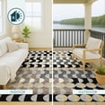 thumbnail image 4 of Addison Rugs Chantille Indoor/Outdoor Transitional Geometric Black Machine Washable Rectangle Rug, 10' x 14', 4 of 8