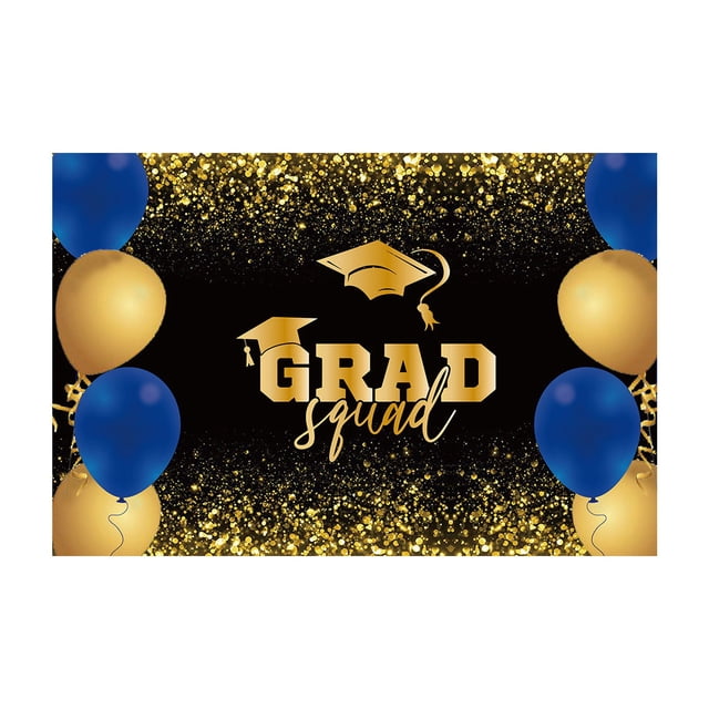 Graduation Party Backdrop Banner, Polyester Photo Background Cloth with “Happy Graduation” Design, Reusable Waterproof Poster for School, Classroom, Ceremony, and Group Photo Decoration