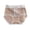 #0427-Khaki, variant on Textured Embroidery High Waisted Panties Full Coverage Support Briefs Delicate Edge Smooth Elegant Daily Intimates Gift