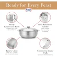 thumbnail image 5 of Alpine Cuisine 3.5-Quart Gourmet Aluminum Caldero Stock Pot, Cooking Dutch Oven Performance for Even Heat Distribution, Perfect for Serving Large & Small Groups, Riveted Handles, Commercial Grade, 5 of 7