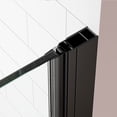 thumbnail image 6 of LiviNest Bifold Shower Door 34x72 Inch: Adjustable Frameless Glass Panel - Space Saving Design for Small Bathrooms & Apartments with Magnetic Closure & Matte Black Hardware, 6 of 6
