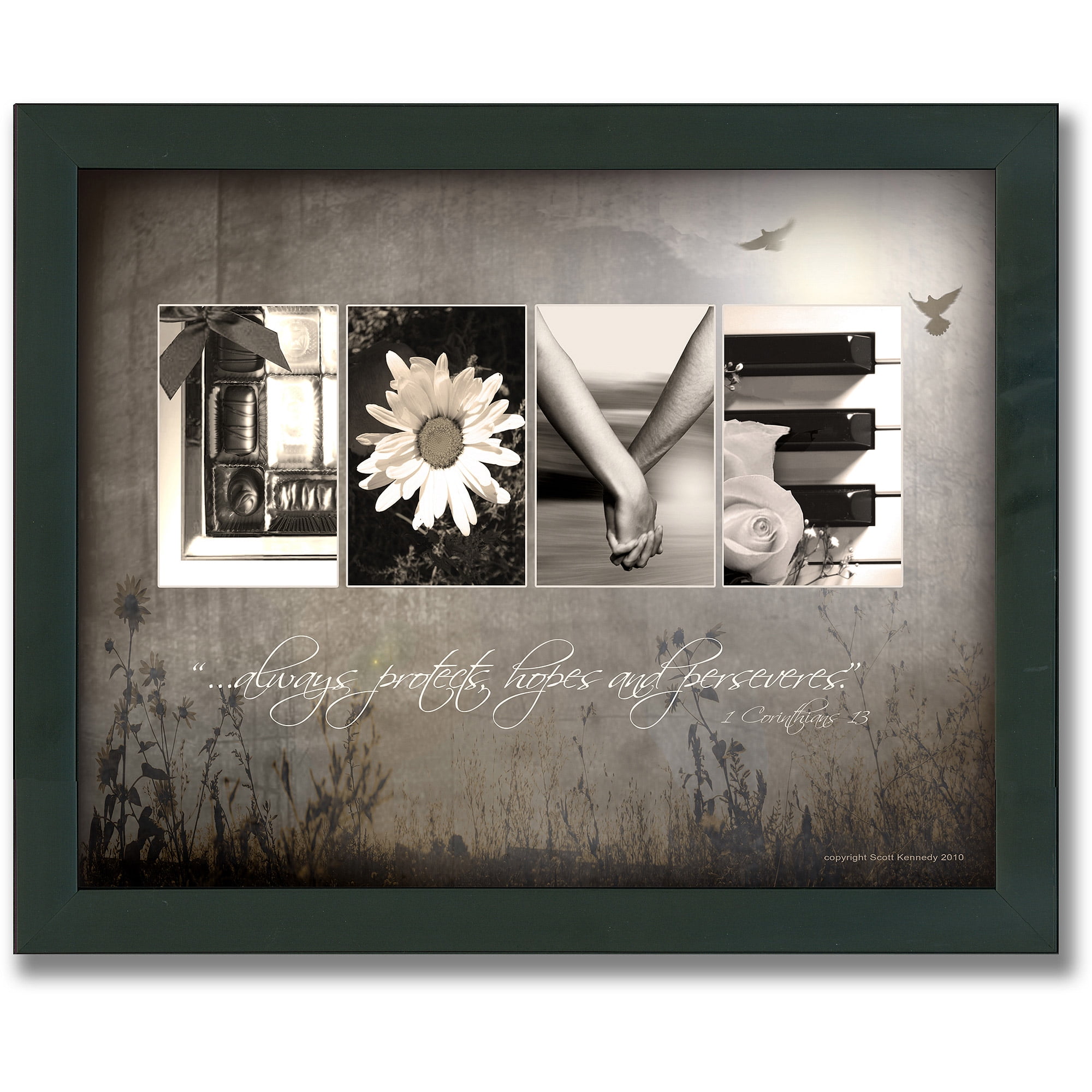 Personal Prints Love Letters Framed Canvas Wall Art