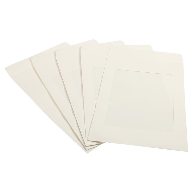 Unique Bargains A4 Clear Single Sided Mailing Photos Full Face Window Envelopes, White 10 Pack