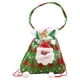 thumbnail image 1 of Cateissary Bolsas de Navidad con cordón Joyas Dulces Bocadillos Soporte de chocolate con asa Navidad Papá Noel Buena costura Bolso Fiesta Kits de decoración para fiestas Verde/Papá Noel, 1 of 6