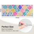 thumbnail image 5 of Multi Color Floral Checkered Pattern Kitchen Rug Mat,Kitchen Runner Rugs Non Skid Washable,Decorative Kitchen Floor Mats for Kitchen,Sink,Laundry,17"X47", 5 of 5