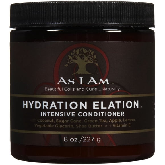 As I Am Hydration Elation Acondicionador intensivo 8 onzas Paquete de 2