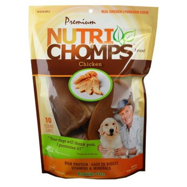 NutriChomps Dog Chews, EarShaped, Easy to Digest, RawhideFree Dog