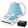 thumbnail image 1 of Ultrathin Food Grade Silicone Travel Foldable Electric Kettle Variable Temperature Control with Travel Bag, Dual Voltage & Auto Shut off & Boil Dry P, 1 of 8
