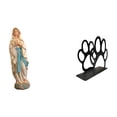 thumbnail image 1 of Escultura decorativa de resina de María Lutero con soporte para servilletas de hierro con forma de de perro. Organizador multiusos pa, 1 of 8