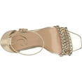 thumbnail image 5 of Sam Edelman Ninette Gold Leaf Embellished Strap Buckle Ankle Block Heel Sandals (Gold Leaf, 10), 5 of 6