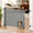 Gray-33" X 55"(With Cat Door ), variant on Retractable Gate With Cat Door 55" Wide For Stairs Pet Dog The House Safety Gates