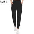 thumbnail image 2 of Conjuntos de entrenamiento de yoga para mujer Trajes de ejercicio de dos piezas Medias cruzadas de cintura alta - Negro,,4/S,:;:;, 2 of 7