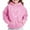A127 Pink, variant on Teen Hoodies Girls Ages 12-14 Graphic Boys And Girls Casual Long Sleeve Hoodies Cute Oversized Fleece Pocket Sweatshirt Tops