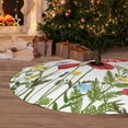 thumbnail image 6 of Lsque Wild Herbs Print Christmas Tree Skirt, Tree Skirt with Ties or Velcro, Perfect for Holiday Decorations, Halloween, and New Year-30", 6 of 7