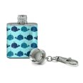 thumbnail image 2 of Cute Kawaii Whales Pattern Stainless Steel 1oz Mini Flask Key Chain, 2 of 3