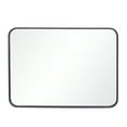 ZENY Bathroom Rectangular Mirror Wall Mount Black Metal Frame 22 x 30"