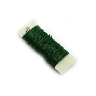 26 Gauge Darice Green Floral Paddle Wire 1/4 Lb 