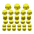 thumbnail image 1 of 30Pc motorcycle nut screw cover for Yamaha Kawasaki Honda Harley Honda Gold, 1 of 6