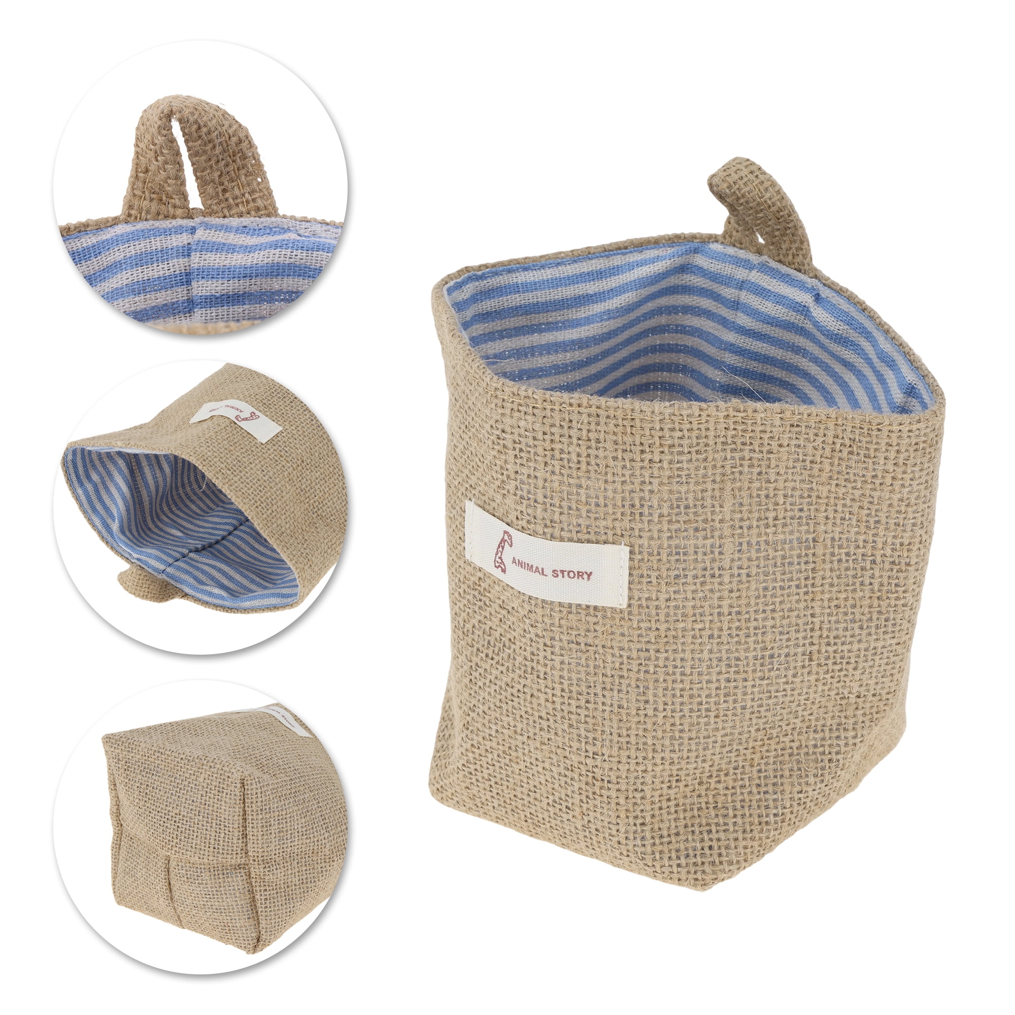 Unique Bargains Simple Durable Hanging Storage Bags 1 Pc Yellow Brown, Light Blue