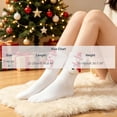 thumbnail image 3 of Kilaqueen Womens Christmas Crew Socks with Knitted Applique, Festive Novelty Holiday Socks for Parties, Stockings and Cozy Outfits, 3 of 6