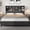 Black-king, variant on Gaderth King Platform Bed Frame with Bookcase Headboard, 2-Tier Storage King Platform Bed, Charging Station (USB & Type‑c), Tall Wooden Headboard, 9.6" Underbed Storage