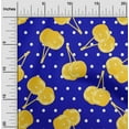thumbnail image 2 of oneOone Cotton Cambric Yellow Fabric Cherry Diy Clothing Quilting Fabric Print Fabric By Yard 42 Inch Wide, 2 of 4