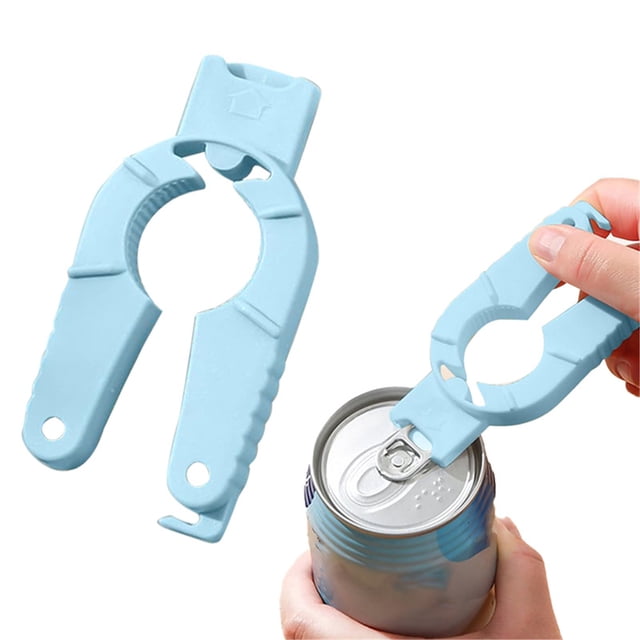 Niriyo Plastic Bottle Cap Opener, Multi-Function Tool for Seals and Cans, Ergonomic Design with Easy Grip, Durable Gadget for Kitchen and Bar Use