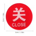 thumbnail image 4 of Miangastore Water Drop Acrylic Faucet Labels 1 Set 1.2x1.2x0.08in Bathroom Safety Indicator, 4 of 9