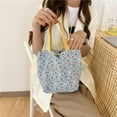 thumbnail image 3 of Large Capacity Flower Canvas Shoulder Bag Convenient For Women Magnetic Snap Closure Canvas Shoulder Bag, 3 of 10
