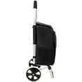 thumbnail image 5 of 2 in 1 Foldable Shopping Cart with Removable Waterproof Bag, Lightweight Hand Truck for Groceries and Outdoor Use, Utility Cart with Wheels for Easy Transport, Black, 5 of 8