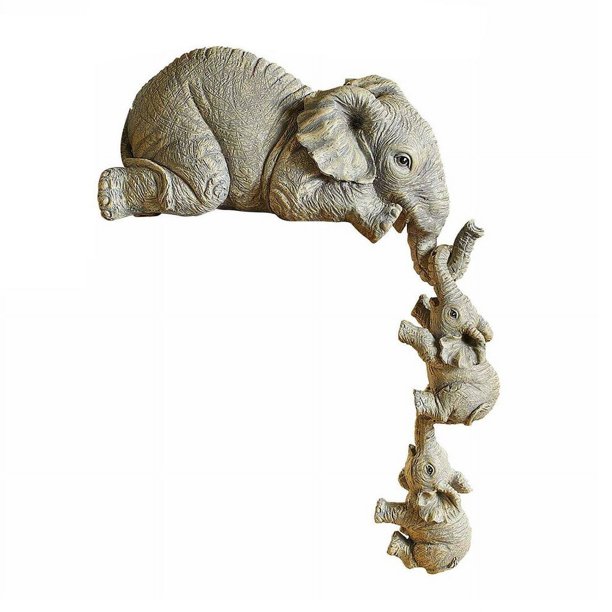 MIRACLE Table Decoration Elephant Sculpture Resin Bedroom Living Room Decoration Walmart.ca