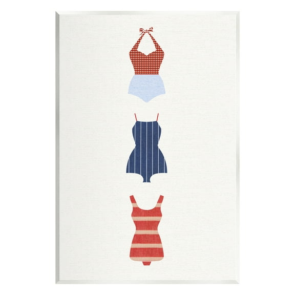 Stupell Industries Nautical Swim Style Beauty & Fashion Painting Unframed Art Print Wall Art, 10 x 15