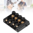 thumbnail image 4 of 4 String Headless Electric Bass Bridge with String Lock Zinc Alloy Brass Bridge Replacement for Electric Bass, 4 of 8