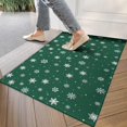 thumbnail image 4 of Green Christmas Snowflake Pattern Door Rugs,Washable Non Slip Door Mats Indoor,Decorative Door Mats,Entry Mat Indoor for Entrance,Bedroom,Kitchen,Bathroom,17"x30", 4 of 6