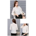 thumbnail image 2 of Elegant Women Long Sleeve Chiffon Shirt Tops Blouse OL Work Lady Career Suit Top, 2 of 3