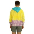 thumbnail image 3 of Elevenparis Mens Floral Skull Hoodie Sweatshirt, Yellow, Large, 3 of 4